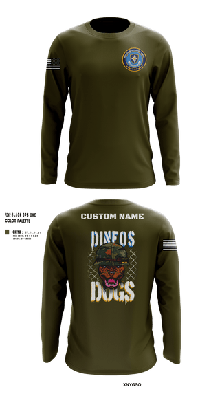 Long Sleeve Performance Shirt, DINFOS, Army, Teamtime, Team time, sublimation, custom sports apparel, team uniforms, spirit wear, spiritwear, sports uniforms, custom shirts, team store, custom team store, fundraiser sports, apparel fundraiser
