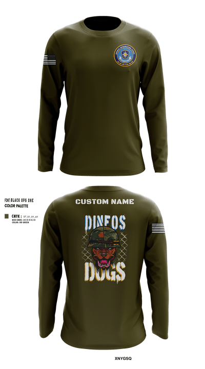 DINFOS 37015122 Long Sleeve Performance Shirt 37
