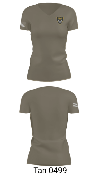 White County Sheriff's Office 68561320 Women's Short Sleeve V-neck Shirt - 65