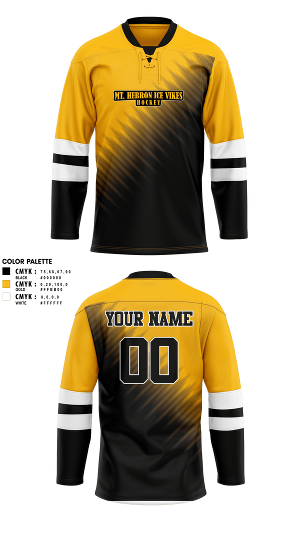 Hockey Jersey, Mt. Hebron Ice Vikes, Ice Hockey, Teamtime, Team time, sublimation, custom sports apparel, team uniforms, spirit wear, spiritwear, sports uniforms, custom shirts, team store, custom team store, fundraiser sports, apparel fundraiser