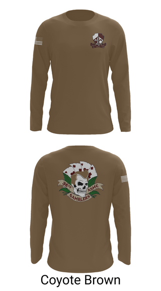 Long Sleeve Performance Shirt, Gamblers, Army, Teamtime, Team time, sublimation, custom sports apparel, team uniforms, spirit wear, spiritwear, sports uniforms, custom shirts, team store, custom team store, fundraiser sports, apparel fundraiser