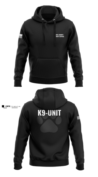 Hoodie, Vance County Sheriff's Office  K9 Unit, Police, Teamtime, Team time, sublimation, custom sports apparel, team uniforms, spirit wear, spiritwear, sports uniforms, custom shirts, team store, custom team store, fundraiser sports, apparel fundraiser