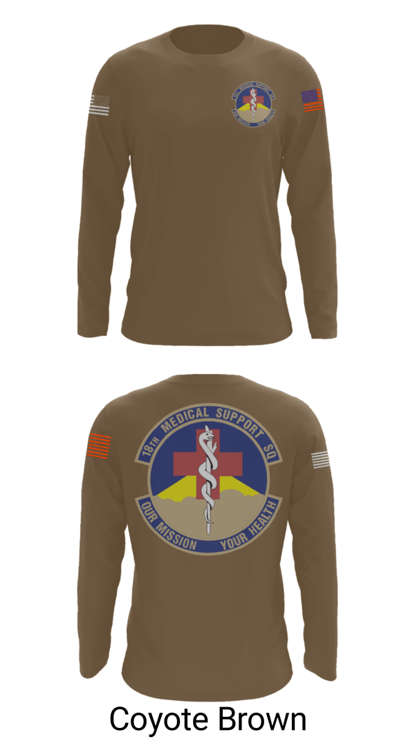 Long Sleeve Performance Shirt, 18 MDSS, Air Force, Teamtime, Team time, sublimation, custom sports apparel, team uniforms, spirit wear, spiritwear, sports uniforms, custom shirts, team store, custom team store, fundraiser sports, apparel fundraiser