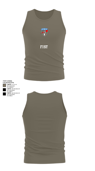 Tank Top, FiST, Army, Teamtime, Team time, sublimation, custom sports apparel, team uniforms, spirit wear, spiritwear, sports uniforms, custom shirts, team store, custom team store, fundraiser sports, apparel fundraiser