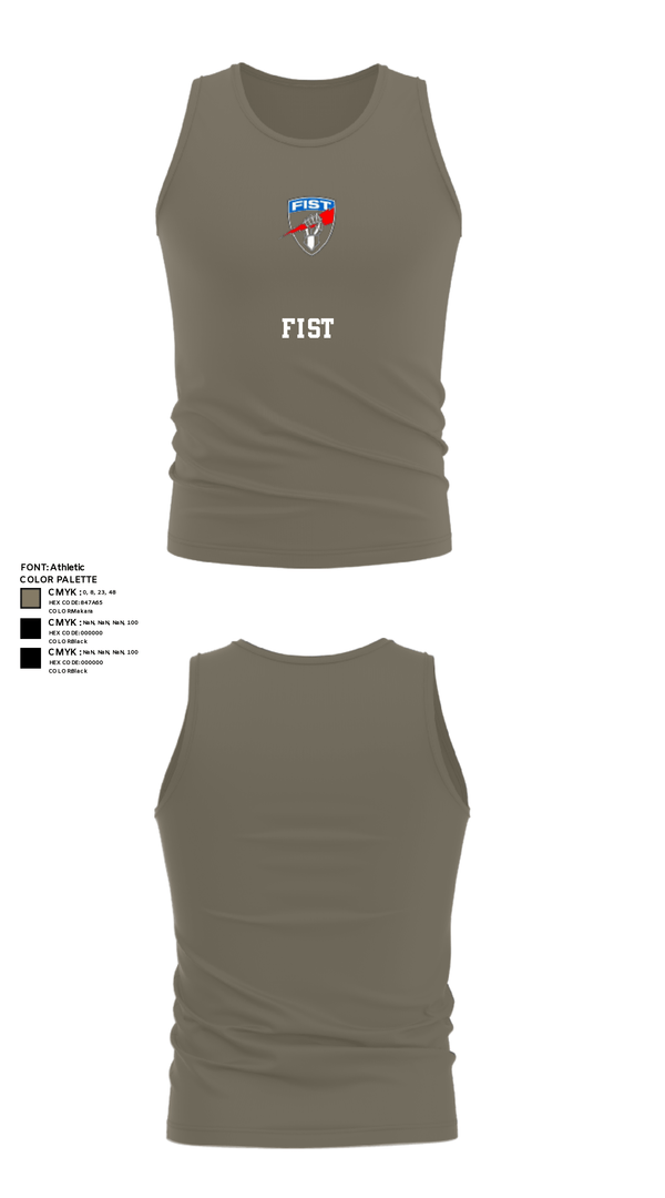 Tank Top, FiST, Army, Teamtime, Team time, sublimation, custom sports apparel, team uniforms, spirit wear, spiritwear, sports uniforms, custom shirts, team store, custom team store, fundraiser sports, apparel fundraiser