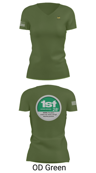Womens Short Sleeve Vneck Shirt, 28th MP Company, National Guard, Teamtime, Team time, sublimation, custom sports apparel, team uniforms, spirit wear, spiritwear, sports uniforms, custom shirts, team store, custom team store, fundraiser sports, apparel fundraiser