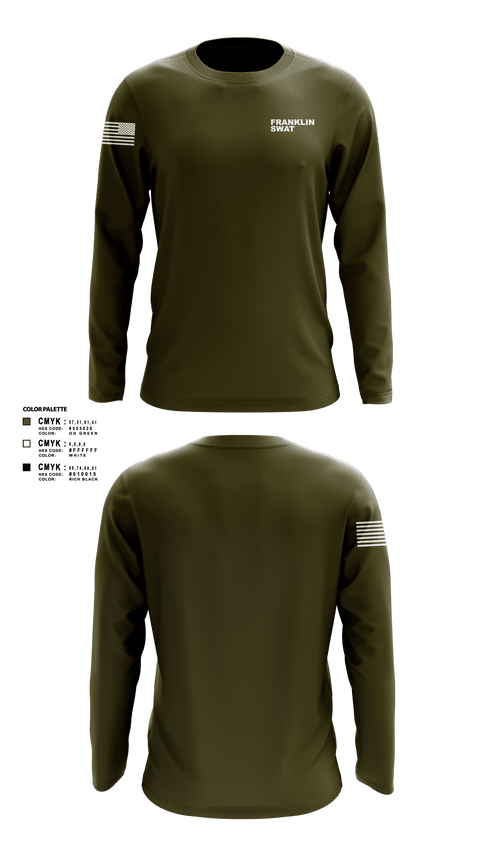 Long Sleeve Performance Shirt, Franklin swat, , Teamtime, Team time, sublimation, custom sports apparel, team uniforms, spirit wear, spiritwear, sports uniforms, custom shirts, team store, custom team store, fundraiser sports, apparel fundraiser