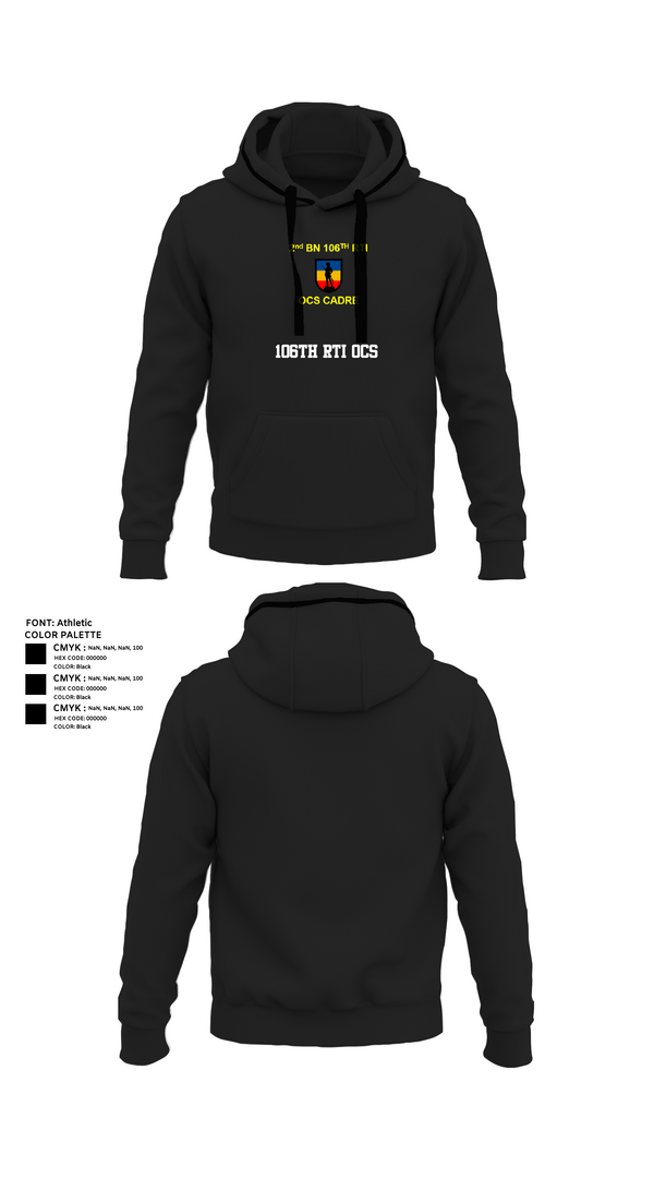 Hoodie, 106th RTI OCS, , Teamtime, Team time, sublimation, custom sports apparel, team uniforms, spirit wear, spiritwear, sports uniforms, custom shirts, team store, custom team store, fundraiser sports, apparel fundraiser