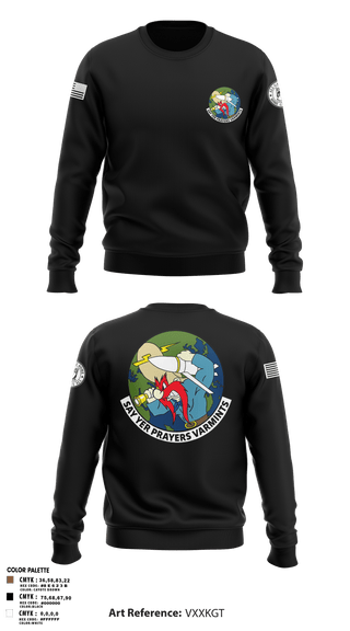 Crew Neck Sweatshirt, 20th Intelligence Squadron, Air Force, Teamtime, Team time, sublimation, custom sports apparel, team uniforms, spirit wear, spiritwear, sports uniforms, custom shirts, team store, custom team store, fundraiser sports, apparel fundraiser