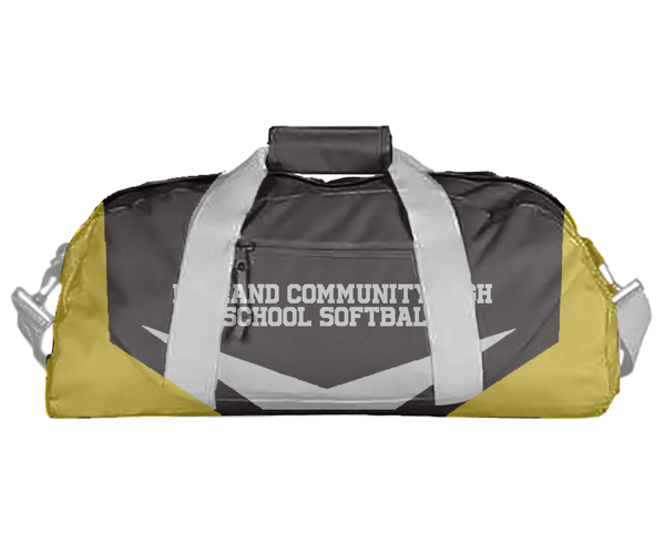Duffle Bag, Midland Community High School Softball, Softball, Teamtime, Team time, sublimation, custom sports apparel, team uniforms, spirit wear, spiritwear, sports uniforms, custom shirts, team store, custom team store, fundraiser sports, apparel fundraiser