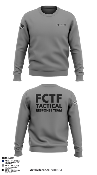 Crew Neck Sweatshirt, FCTF TRT, Police, Teamtime, Team time, sublimation, custom sports apparel, team uniforms, spirit wear, spiritwear, sports uniforms, custom shirts, team store, custom team store, fundraiser sports, apparel fundraiser