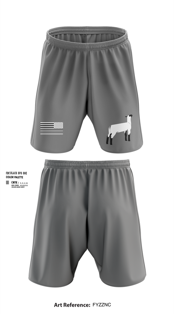 Athletic Shorts With Pockets, Hover Show Lambs, , Teamtime, Team time, sublimation, custom sports apparel, team uniforms, spirit wear, spiritwear, sports uniforms, custom shirts, team store, custom team store, fundraiser sports, apparel fundraiser