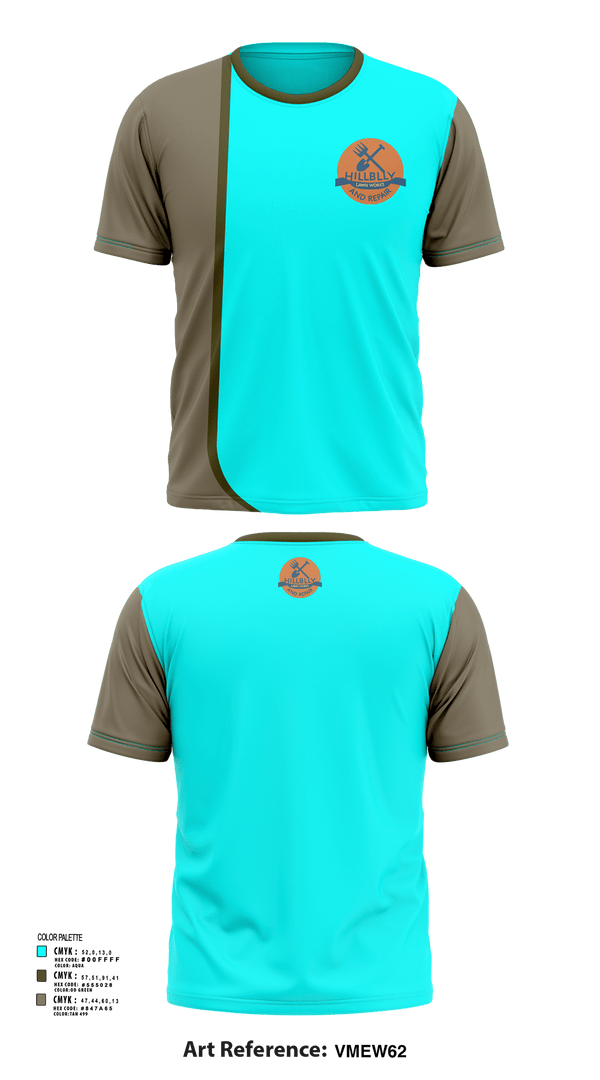Short Sleeve Performance Shirt, Hillbilly Lawn Works And Repair, , Teamtime, Team time, sublimation, custom sports apparel, team uniforms, spirit wear, spiritwear, sports uniforms, custom shirts, team store, custom team store, fundraiser sports, apparel fundraiser