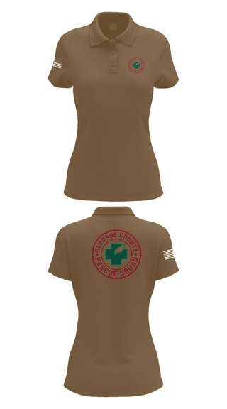 Women's Short Sleeve Performance Polo, Bledsoe County Rescue Squad, , Teamtime, Team time, sublimation, custom sports apparel, team uniforms, spirit wear, spiritwear, sports uniforms, custom shirts, team store, custom team store, fundraiser sports, apparel fundraiser