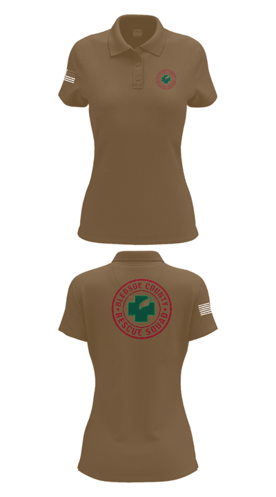 Bledsoe County Rescue Squad 83913637 Women's Short Sleeve Performance Polo  - 15