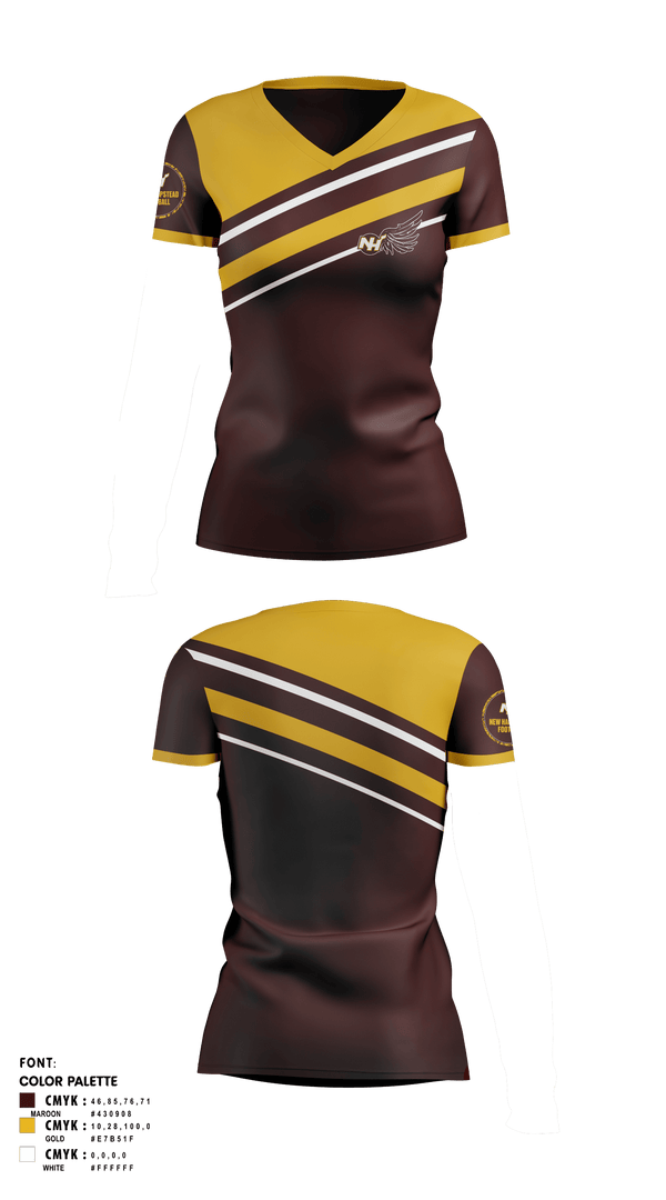 Womens Short Sleeve Vneck Shirt, Phoenix, , Teamtime, Team time, sublimation, custom sports apparel, team uniforms, spirit wear, spiritwear, sports uniforms, custom shirts, team store, custom team store, fundraiser sports, apparel fundraiser