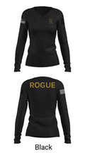 Rogue kitchens 88765272 Women's Long Sleeve V-neck Shirt - 35