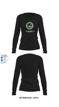 River Valley Middle School Cross Country 32039733 Women's Long Sleeve V-neck Shirt - 34