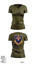 410th regiment 28429232 Women's Short Sleeve V-neck Shirt - 1