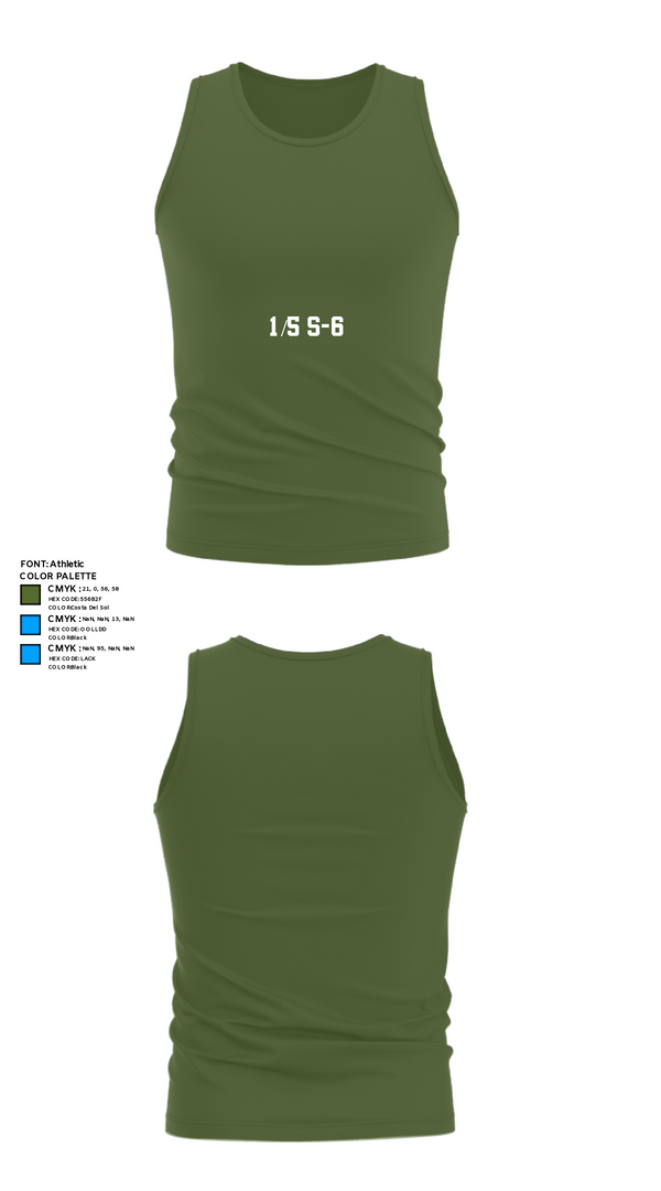 Tank Top, 1/5 S-6, Marines, Teamtime, Team time, sublimation, custom sports apparel, team uniforms, spirit wear, spiritwear, sports uniforms, custom shirts, team store, custom team store, fundraiser sports, apparel fundraiser