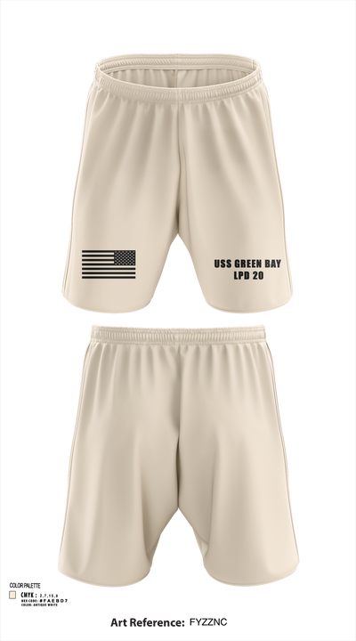 USS GREEN BAY LPD 20 4100581 Athletic Shorts With Pockets - 103