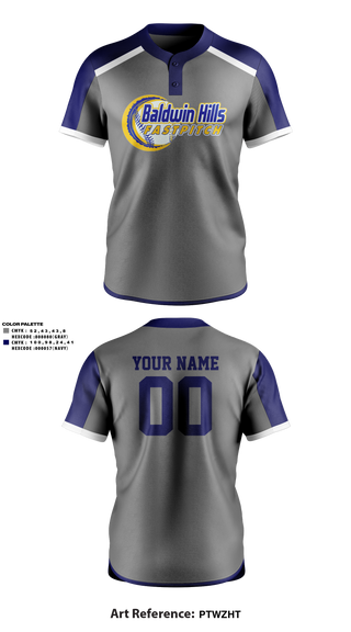 Two Button Softball Jersey, BALDWIN HILLS Softball, Softball, Teamtime, Team time, sublimation, custom sports apparel, team uniforms, spirit wear, spiritwear, sports uniforms, custom shirts, team store, custom team store, fundraiser sports, apparel fundraiser
