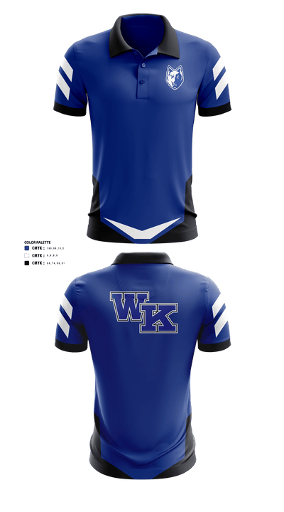 Worthington Kilbourne High School Golf 32928252 Short Sleeve Performance Polo - 40