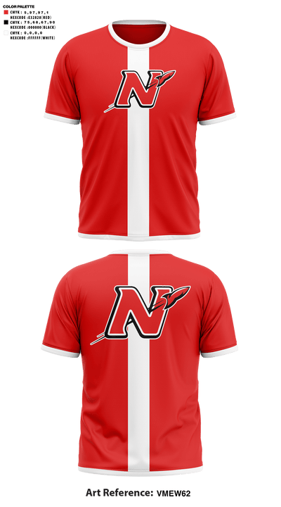 Neenah High School Golf 47507810 Short Sleeve Performance Shirt - 41