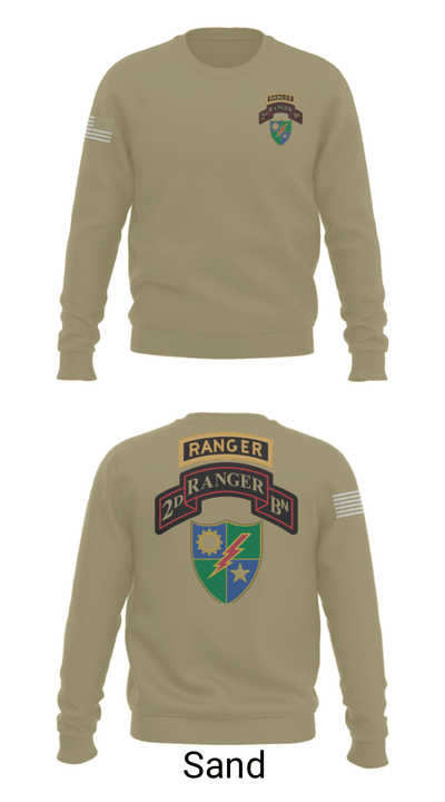 2nd Battalion 75th Ranger Regiment 36081201 Crew Neck Sweatshirt - 85