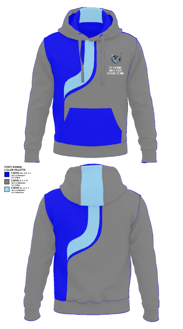 Hoodie, St Thomas More High School Tennis, Tennis, Teamtime, Team time, sublimation, custom sports apparel, team uniforms, spirit wear, spiritwear, sports uniforms, custom shirts, team store, custom team store, fundraiser sports, apparel fundraiser