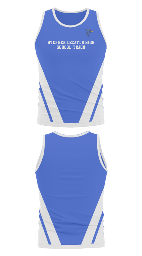 Tank Top, Stephen Decatur High School Track, Track & Field, Teamtime, Team time, sublimation, custom sports apparel, team uniforms, spirit wear, spiritwear, sports uniforms, custom shirts, team store, custom team store, fundraiser sports, apparel fundraiser