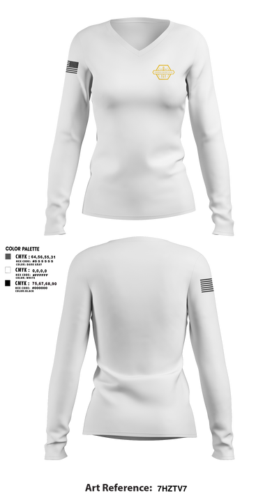 Isenbarger Construction LLC 2868916 Women's Long Sleeve V-neck Shirt - 2
