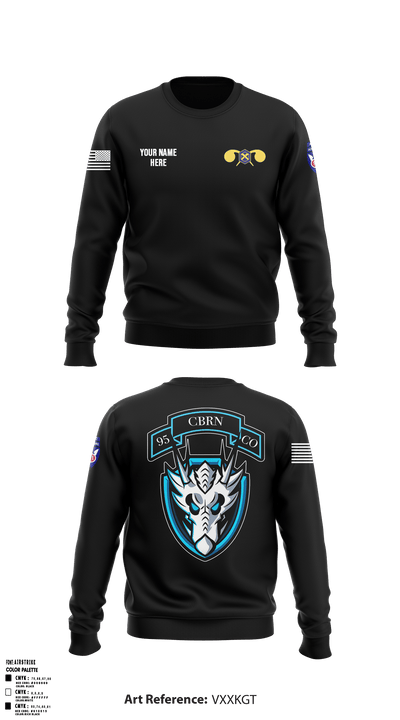 112th CRD95th CBRN Co 64456189 Crew Neck Sweatshirt - 41