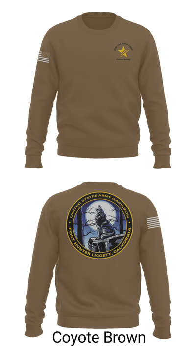 USAG Fort Hunter Liggett 63264859 Crew Neck Sweatshirt - 10