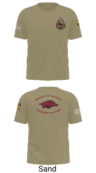 Short Sleeve Performance Shirt, University of Arkansas Army ROTC - Razorback Battalion, Army, Teamtime, Team time, sublimation, custom sports apparel, team uniforms, spirit wear, spiritwear, sports uniforms, custom shirts, team store, custom team store, fundraiser sports, apparel fundraiser