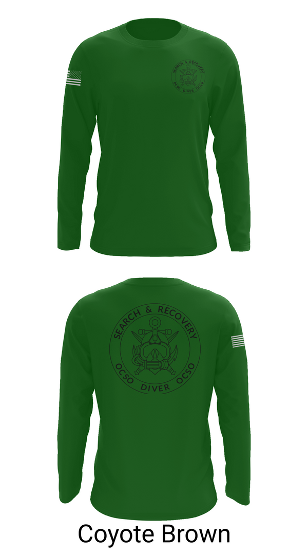Long Sleeve Performance Shirt, Underwater Search & Recovery Team, Police, Teamtime, Team time, sublimation, custom sports apparel, team uniforms, spirit wear, spiritwear, sports uniforms, custom shirts, team store, custom team store, fundraiser sports, apparel fundraiser
