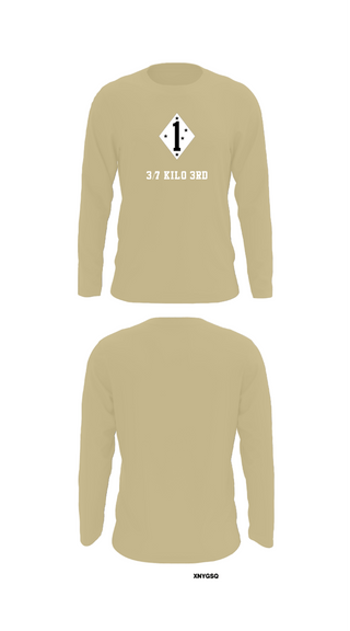 Long Sleeve Performance Shirt, 3/7 Kilo 3rd, Marines, Teamtime, Team time, sublimation, custom sports apparel, team uniforms, spirit wear, spiritwear, sports uniforms, custom shirts, team store, custom team store, fundraiser sports, apparel fundraiser