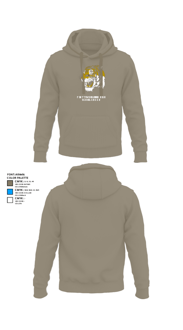 Hoodie, Fort Towson Junior High School Cheer, Cheer, Teamtime, Team time, sublimation, custom sports apparel, team uniforms, spirit wear, spiritwear, sports uniforms, custom shirts, team store, custom team store, fundraiser sports, apparel fundraiser