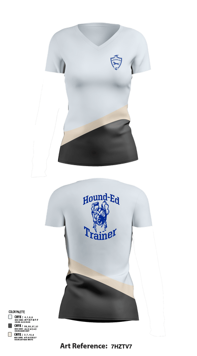Hounded 82283607 Women's Short Sleeve V-neck Shirt - 51