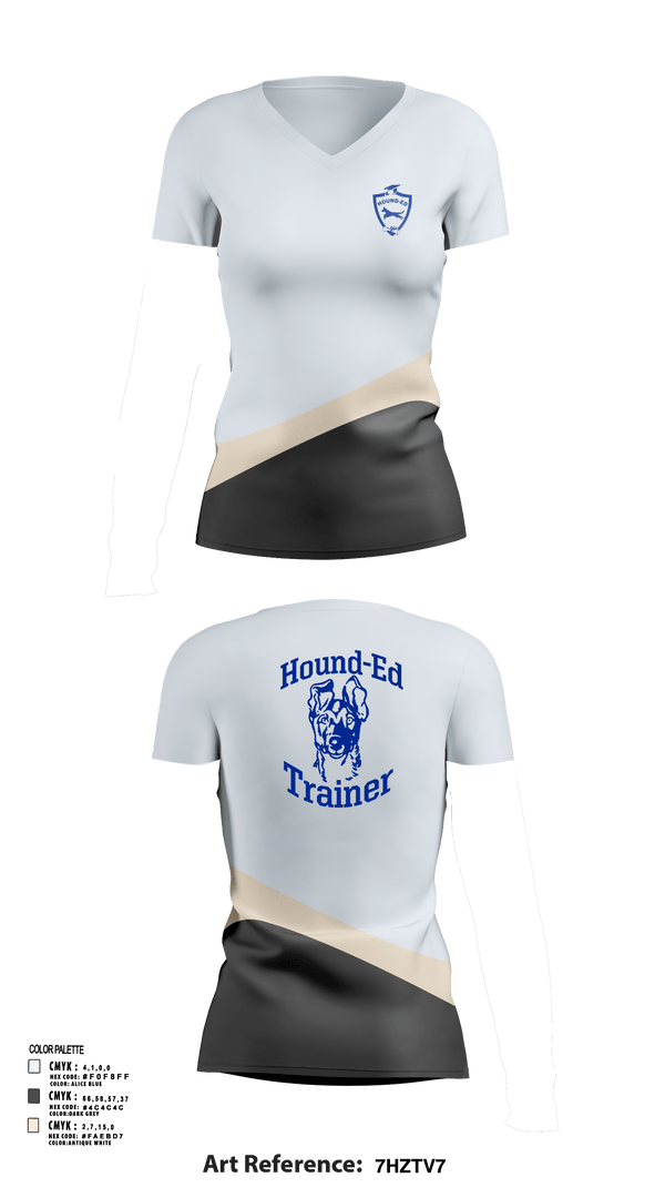 Womens Short Sleeve Vneck Shirt, Hounded, , Teamtime, Team time, sublimation, custom sports apparel, team uniforms, spirit wear, spiritwear, sports uniforms, custom shirts, team store, custom team store, fundraiser sports, apparel fundraiser