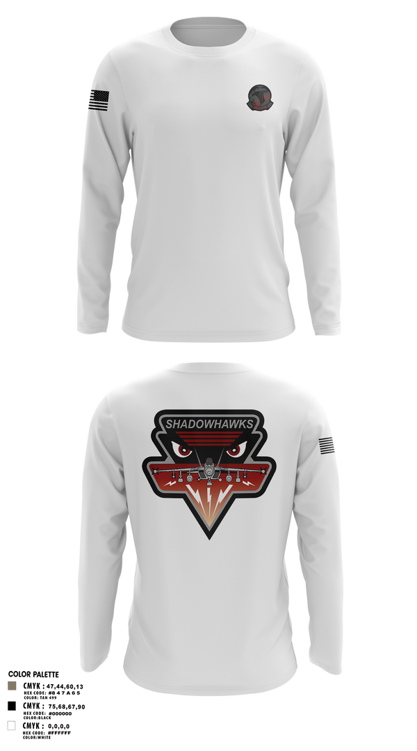 Long Sleeve Performance Shirt, VAQ-141, Navy, Teamtime, Team time, sublimation, custom sports apparel, team uniforms, spirit wear, spiritwear, sports uniforms, custom shirts, team store, custom team store, fundraiser sports, apparel fundraiser