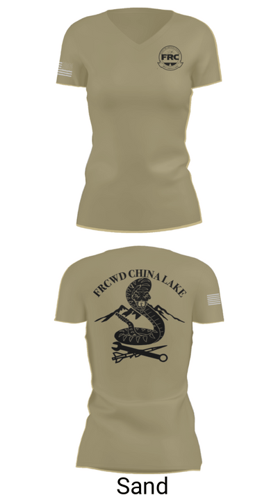 FRCW Det China Lake 77874179 Women's Short Sleeve V-neck Shirt - 49