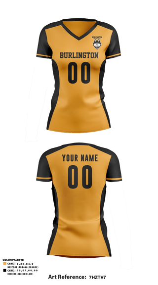 Women's Short Sleeve Vneck Shirt, Burlington High School Volleyball, Women's Volleyball, Teamtime, Team time, sublimation, custom sports apparel, team uniforms, spirit wear, spiritwear, sports uniforms, custom shirts, team store, custom team store, fundraiser sports, apparel fundraiser
