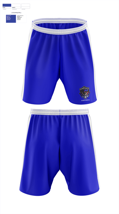 Anthony Wayne Youth Tackle Football League 48655260 Athletic Shorts With Pockets - 2