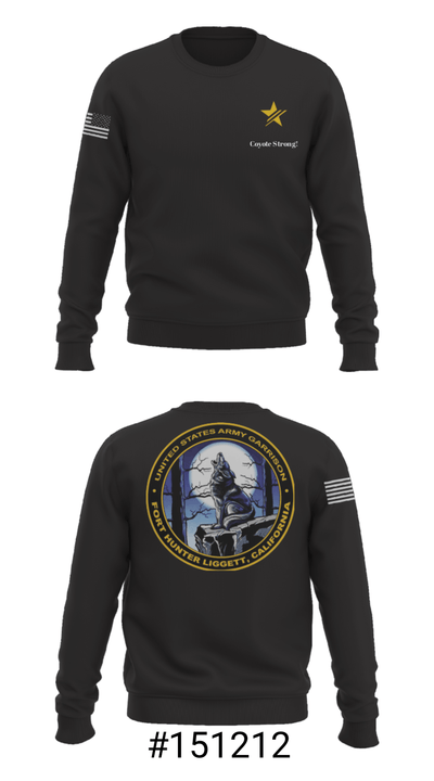 USAG Fort Hunter Liggett 63264859 Crew Neck Sweatshirt - 2