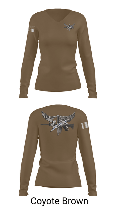 Livingston Police Emergency Service Unit 52189708 Women's Long Sleeve V-neck Shirt -1 16