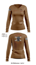 758th SMC 429395 Women's Long Sleeve V-neck Shirt - 8