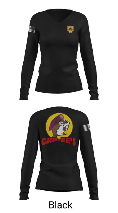 1-1 SFG(A), S-3 84488756 Women's Long Sleeve V-neck Shirt - 37