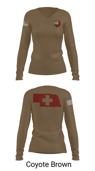 Women's Long Sleeve Vneck Shirt, Delta Company, , Teamtime, Team time, sublimation, custom sports apparel, team uniforms, spirit wear, spiritwear, sports uniforms, custom shirts, team store, custom team store, fundraiser sports, apparel fundraiser
