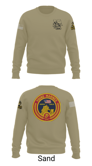 Crew Neck Sweatshirt, Rogue Valley, Marines, Teamtime, Team time, sublimation, custom sports apparel, team uniforms, spirit wear, spiritwear, sports uniforms, custom shirts, team store, custom team store, fundraiser sports, apparel fundraiser